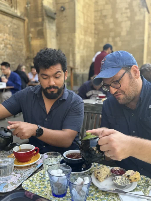 Tea in Oxford, during the ACT conference