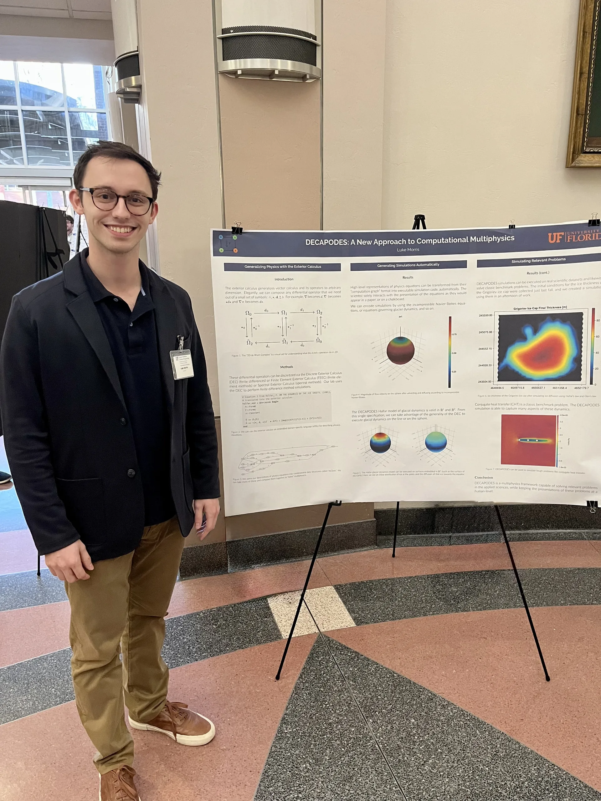 Presenting a DECAPODES poster at MAE PhD student recruiting
